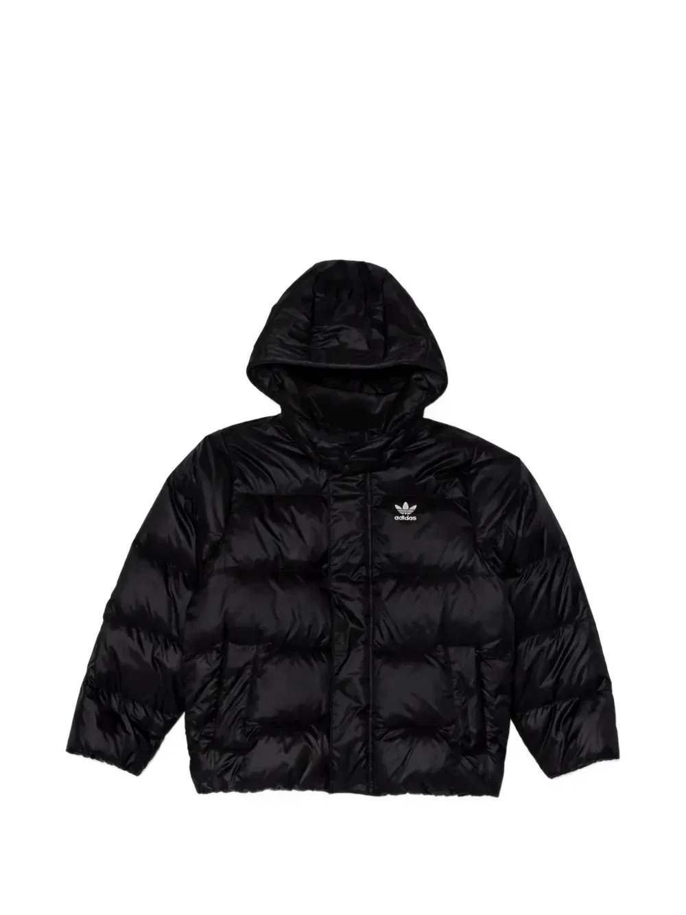 Куртка Adicolor с капюшоном и логотипом Adidas Kids, черный