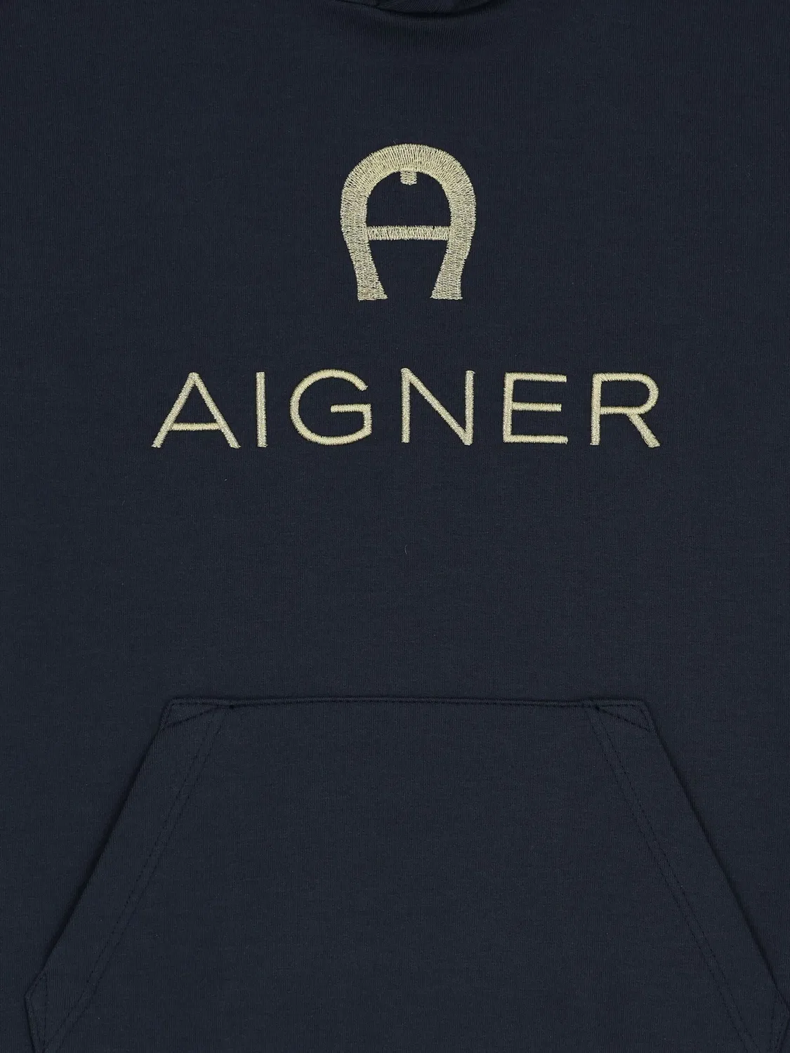 Худи с вышитым логотипом Aigner, темно-синий — фото 3