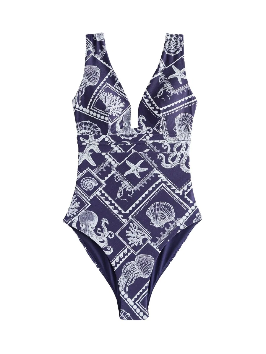 Формирующий купальник Next в цвете «Морской синий»