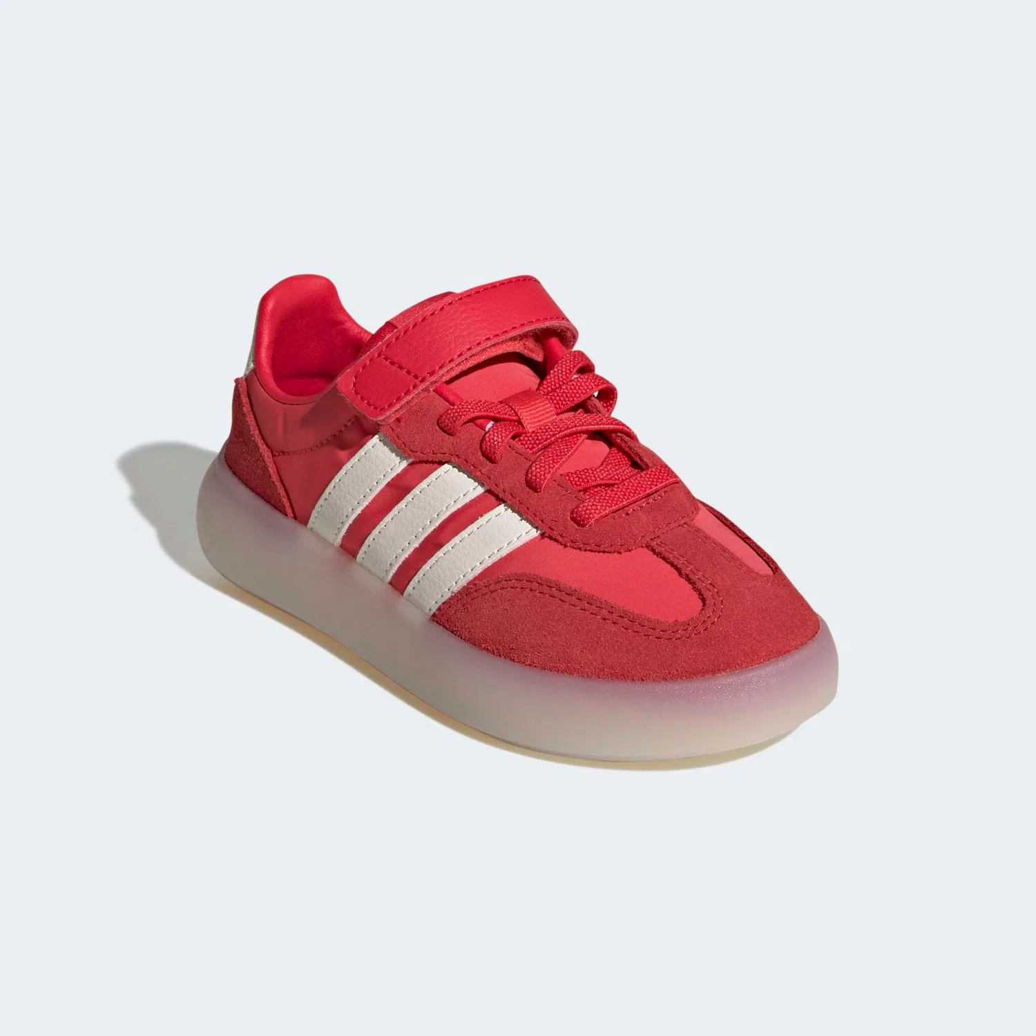 Детские кроссовки с T-образным носком Adidas Barreda Decode, Semi Lucid Red/Off White/Pure Ruby