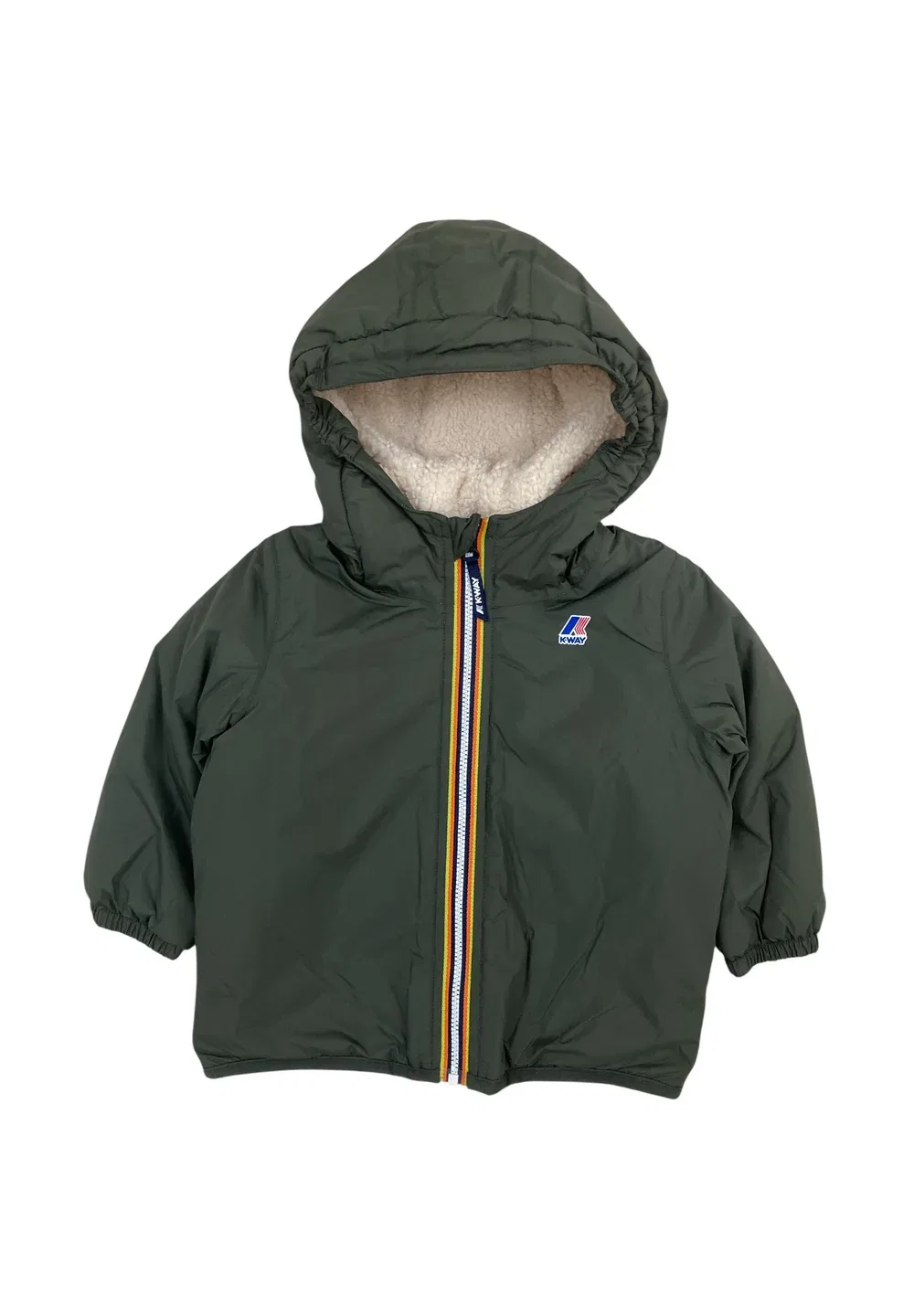 Зимнее пальто K-Way, Green/Blackish