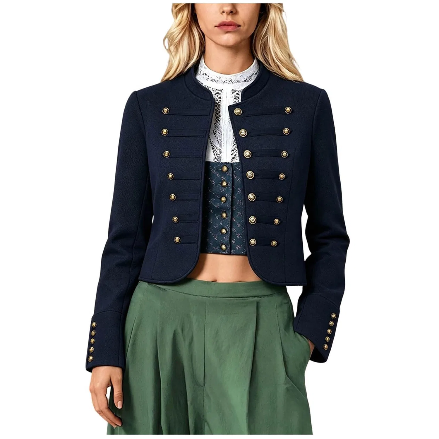Женская куртка с высоким воротником Dirndl, 1b-blu Navy