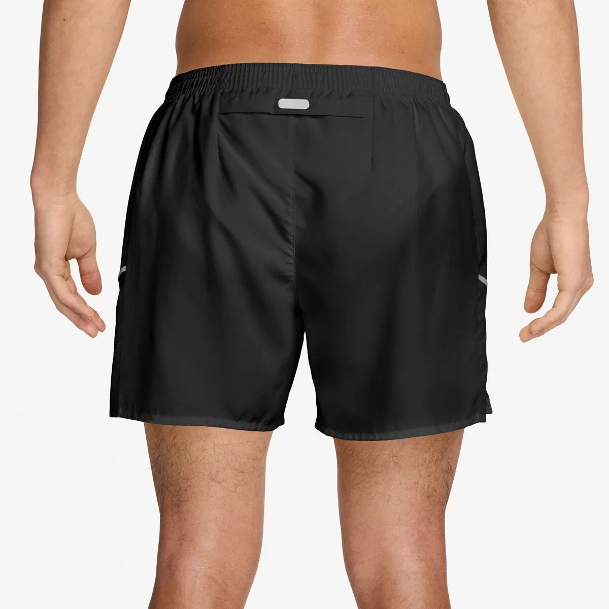 Мужские шорты с технологией Dri-FIT Nike Miler 5in Brief Short, Black/Black/Reflective Silver — фото 3