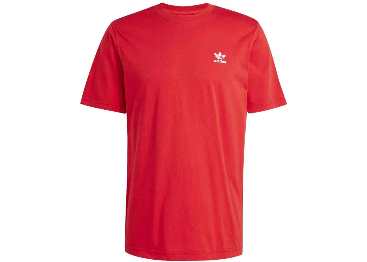 Мужская футболка с принтом Trefoil Tee Adidas, Better Scarlet Red/White