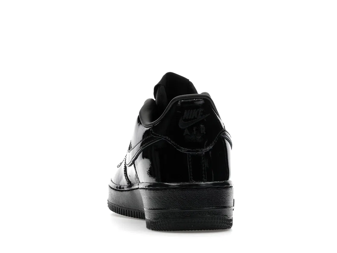 Детские кроссовки для мальчиков с кожаным верхом Nike Air Force 1 Low, Black/Black/Black — фото 4