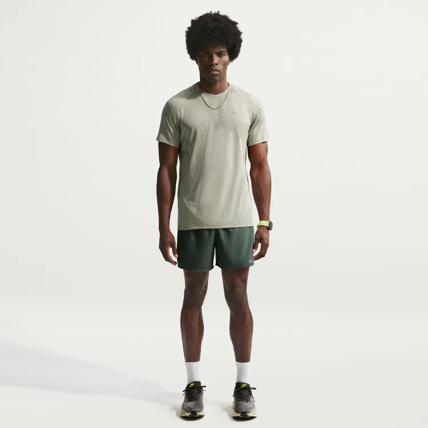 Мужская футболка с коротким рукавом Nike Stride Dri-FIT ADV, Цвет Verde
