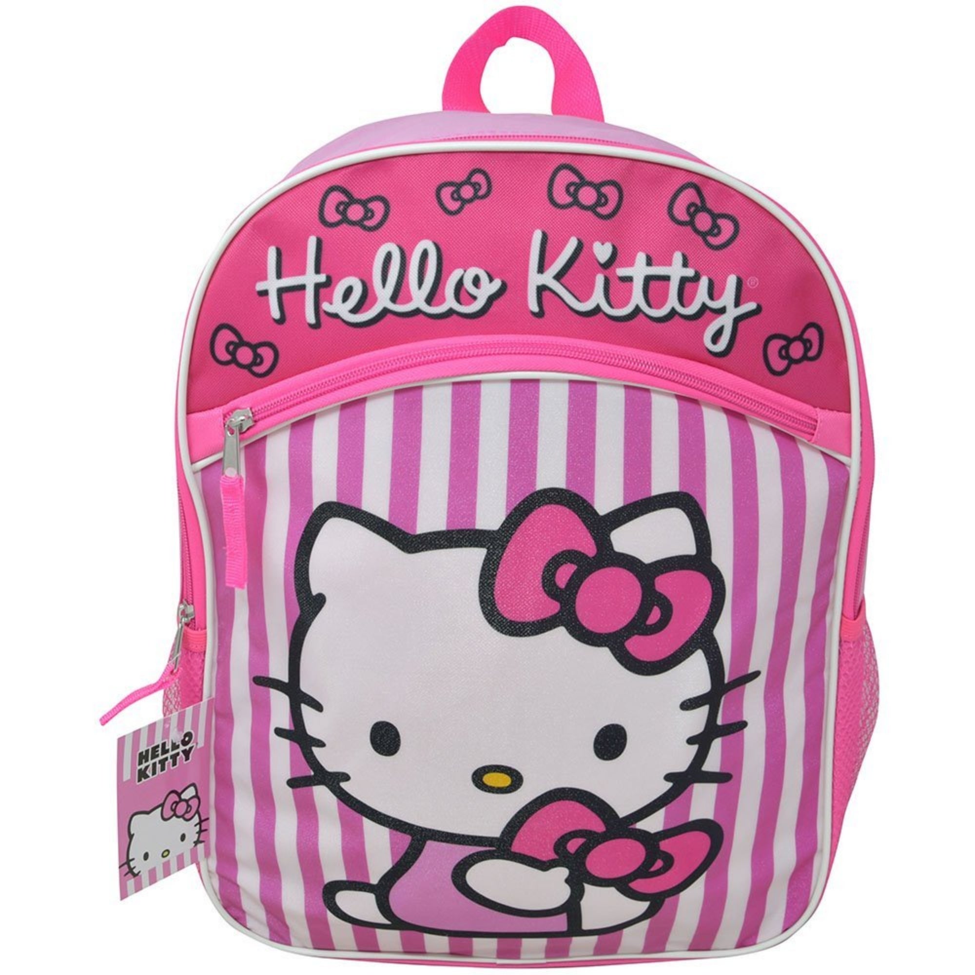 

Рюкзак Hello Kitty 16 дюймов с передним карманом и культовым дизайном персонажа, мультиколор