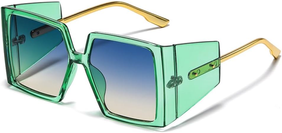 

Винтажные квадратные солнцезащитные очки в стиле панк для женщин, большие солнцезащитные очки в стиле стимпанк для мужчин, ретро-очки с защитой от УФ-излучения UV400 MTZJH, One Color