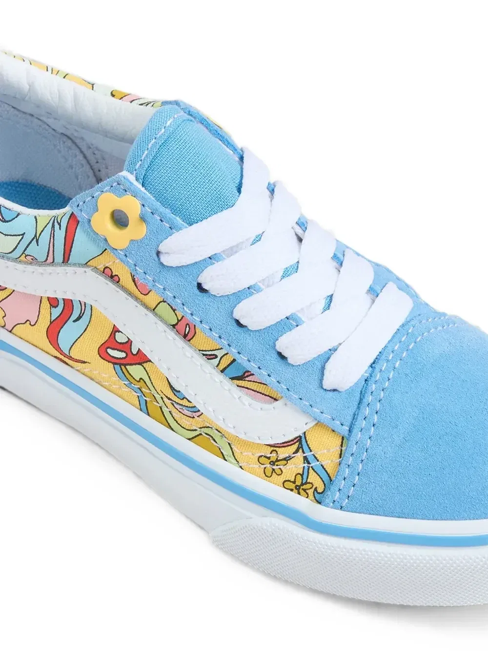 Кеды Old Skool с графическим принтом Vans Kids, синий — фото 4