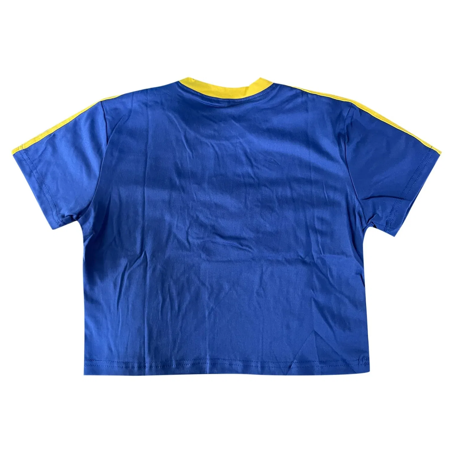 Женская футболка с принтом Brazil Crop Top T-Shirt, Blue — фото 4