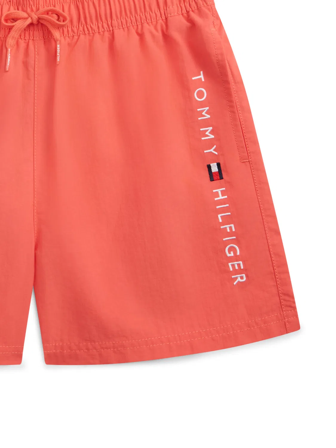 Плавки-шорты стандартного кроя для мальчика Original Logo Embroidery Tommy Hilfiger, коралловый — фото 3