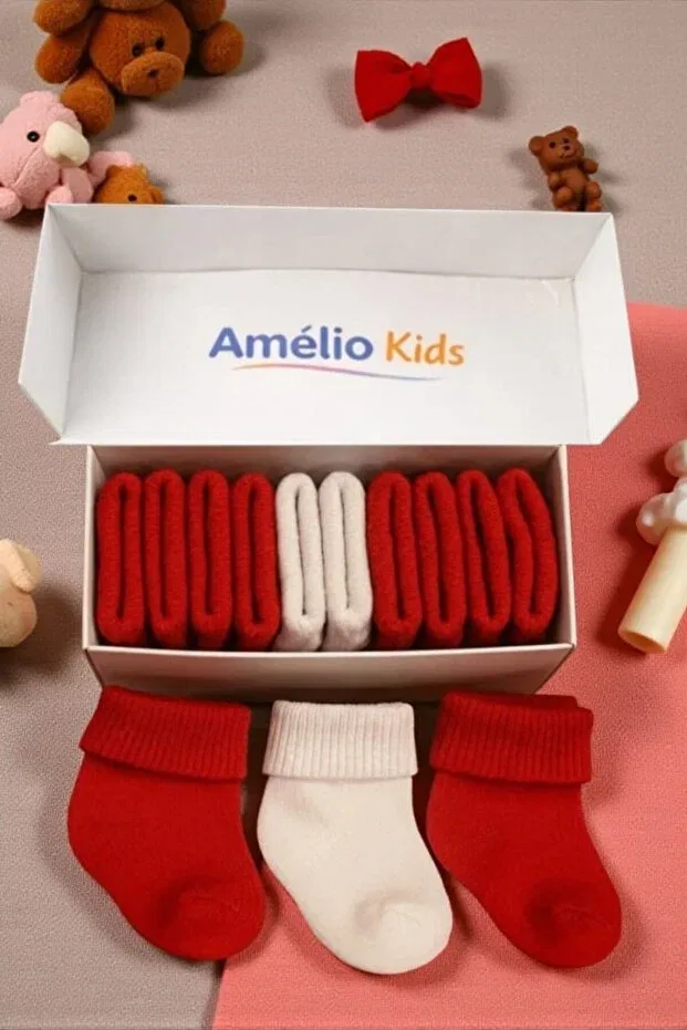 Детские носки для новорожденных с принтом Amélio Kids, Multicolor — фото 3