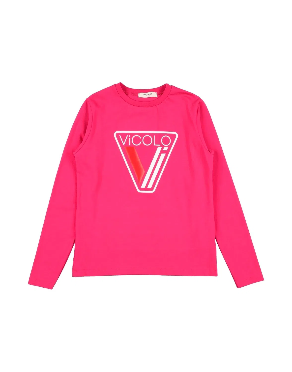 Детская футболка с логотипом Vicolo, фуксия