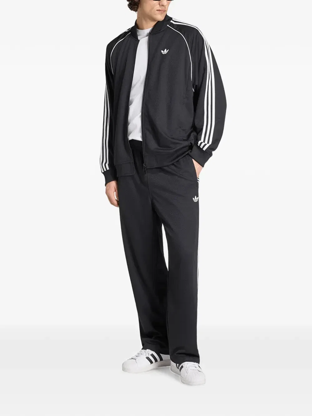 Куртка Adicolor SST с боковыми полосками adidas, черный — фото 2