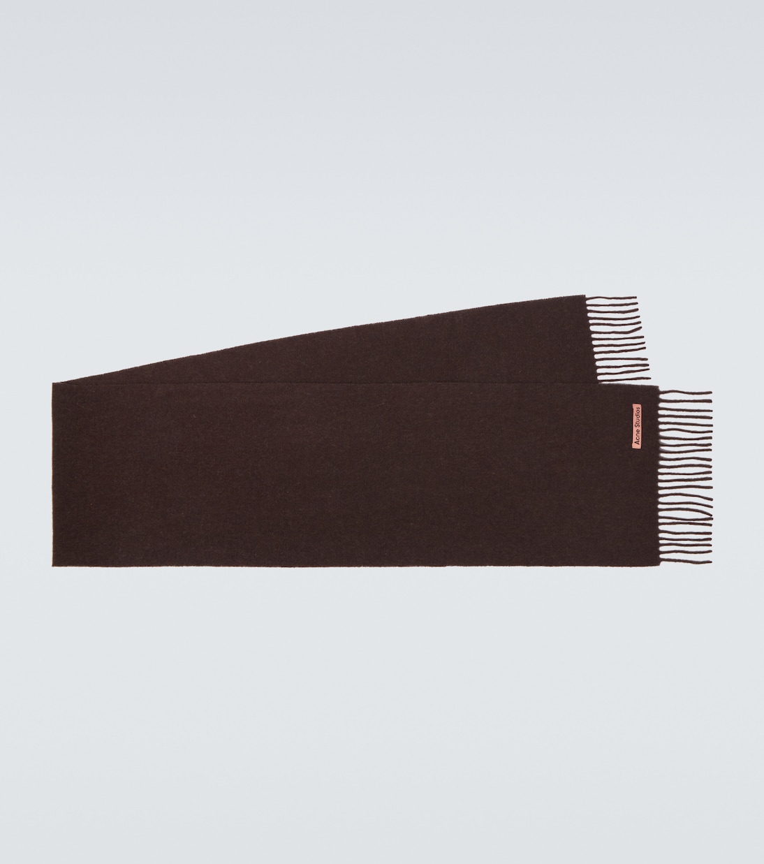 

Шерстяной шарф с бахромой Acne Studios, Brown Melange