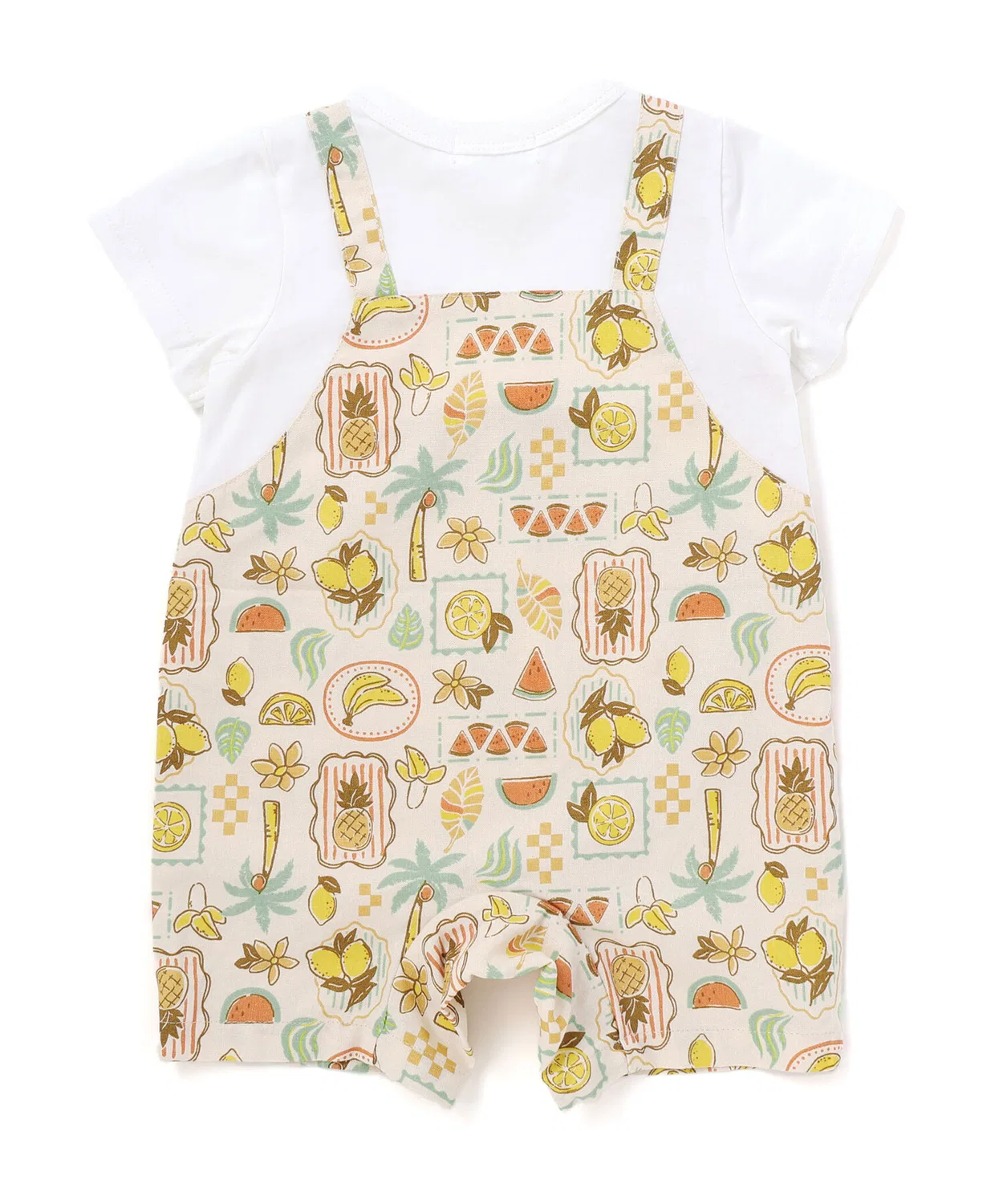 Детский комбинезон-боди с фруктовым принтом и карманами, модель Fruit Pocket SLAP SLIP BABY, Yellow — фото 4