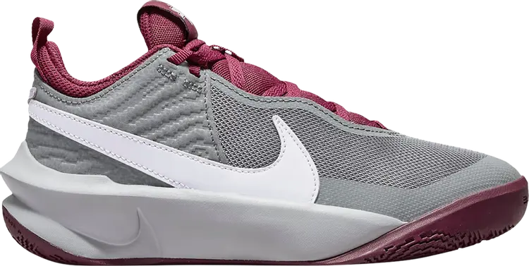 

Кроссовки Nike Team Hustle D10 GS 'Smoke Grey Dark Beetroot', серый