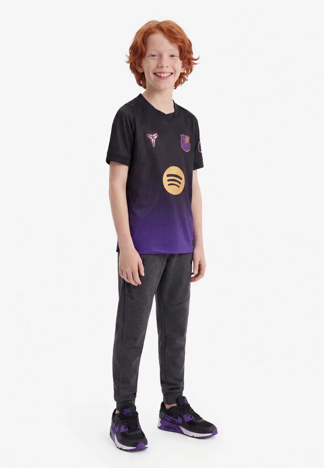 Футболка унисекс с изображением стадиона ФК Барселона (FCB) Nike Performance, Field Purple/Black/Metalic Gold-Coloured