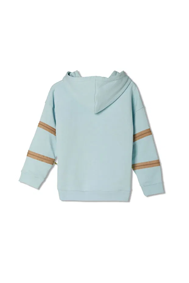 Детское худи для девочек с капюшоном Sportswear Jayjayjumpie, Blue — фото 4