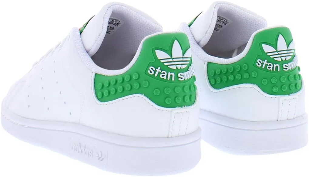 Детские кроссовки для мальчиков Stan Smith Cf adidas, White/Green-White — фото 4