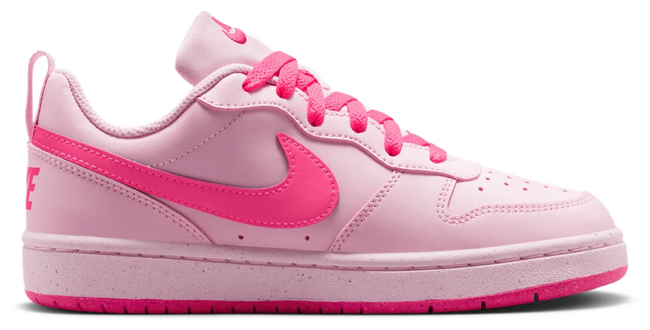 Детские кроссовки с чашечной подошвой Court Borough Low Recraft Nike, Pink Foam/Hyper Pink/White