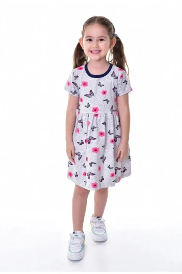 Детское платье для девочек с принтом Summer short sleeve girl's printed dress Ruhaay, Multicolor1 — фото 2