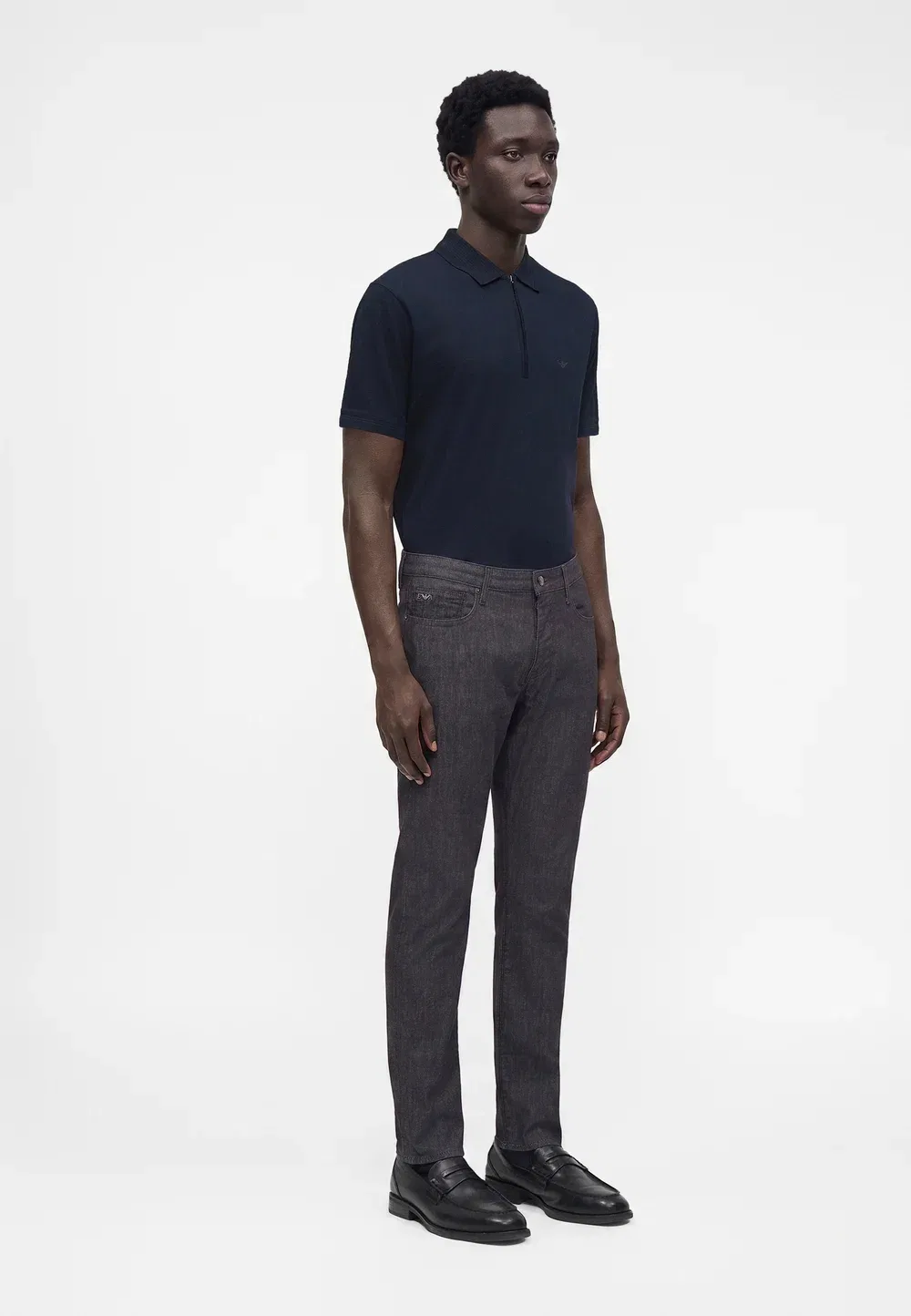Джинсы зауженного кроя Emporio Armani, Black Denim — фото 4