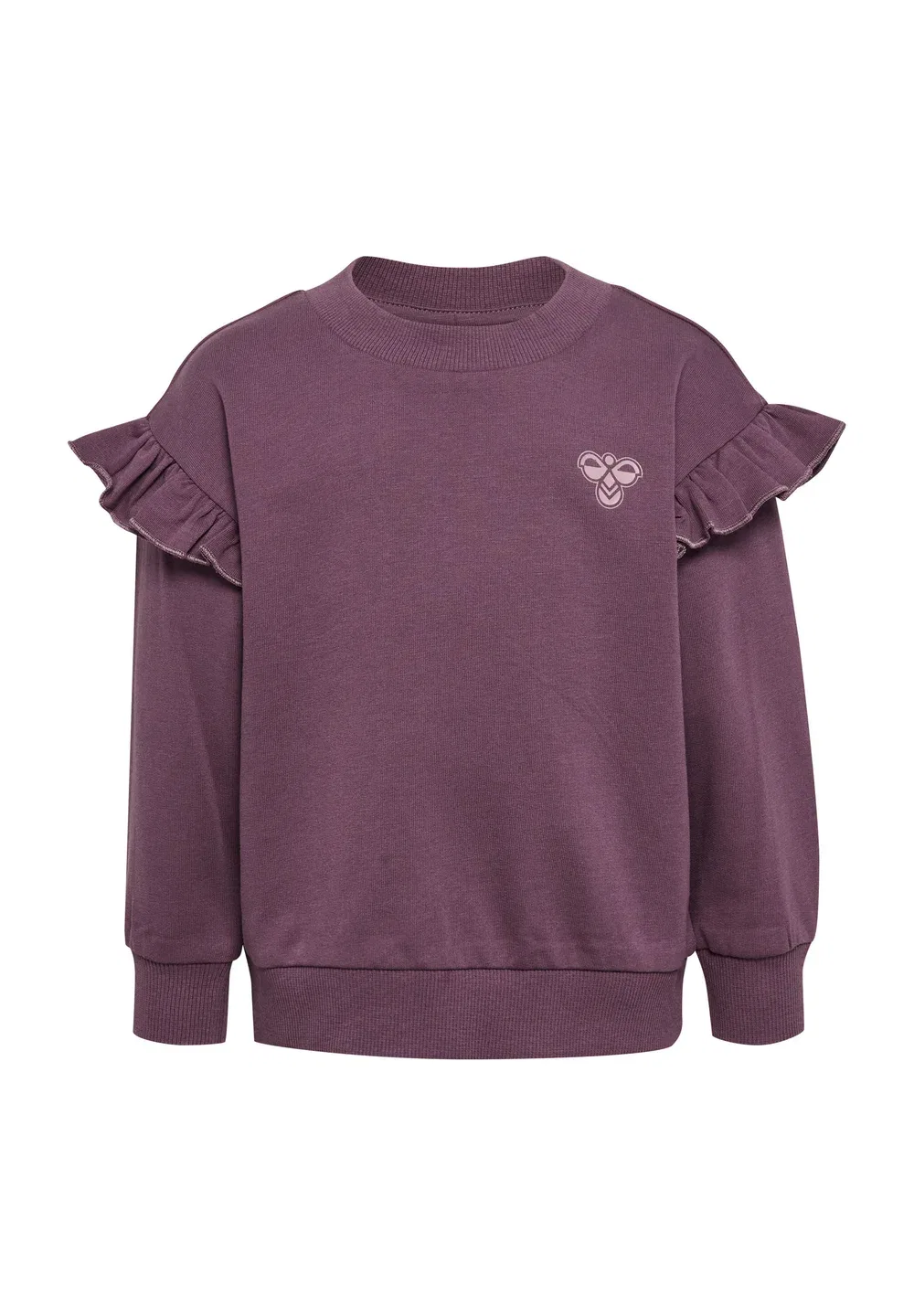 Hmlmini свободная толстовка с оборками унисекс - толстовка Hummel, Black Plum