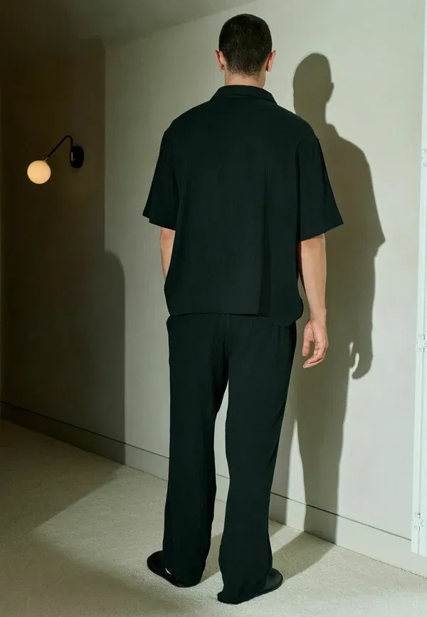 Пижамный комплект с коротким рукавом, хлопок, Short sleeve set, Next, черный — фото 3