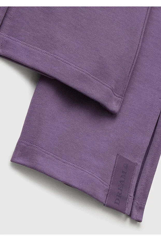 Детские спортивные штаны для девочек с принтом United Colors Of Benetton, Purple — фото 3