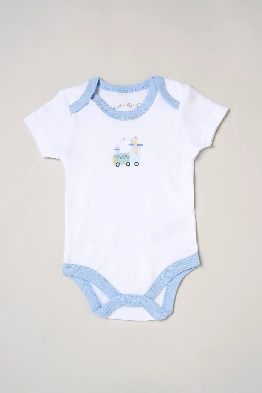 Детский комплект из 5 предметов с принтом Hello Baby, Rock A Bye Baby, Blue — фото 3