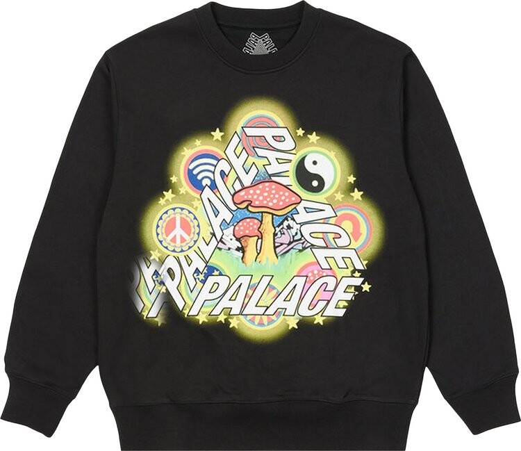 

Толстовка Palace Bun 5G Crew 'Black', черный