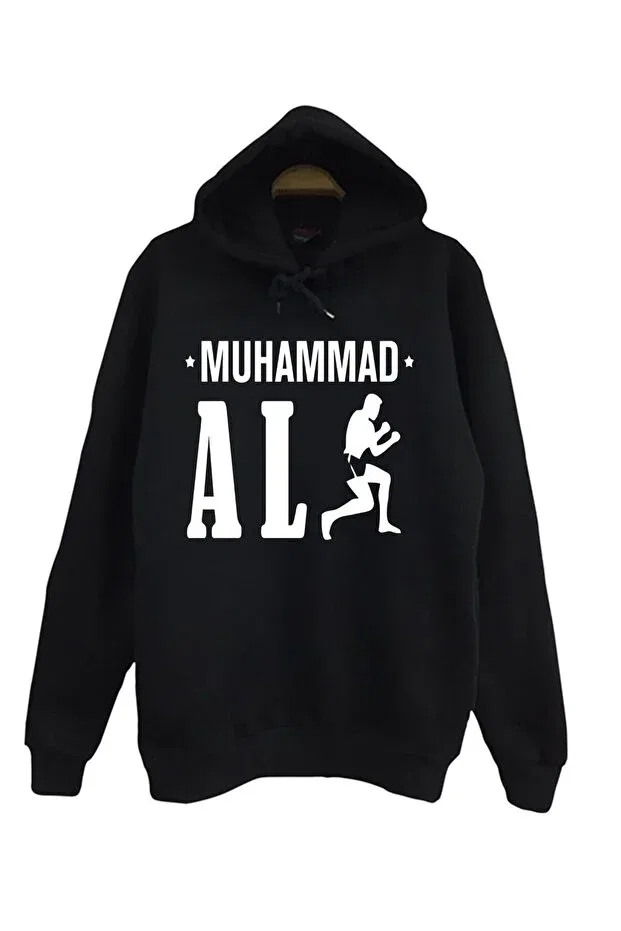 Детское худи с принтом Muhammad Ali The Fame, Black