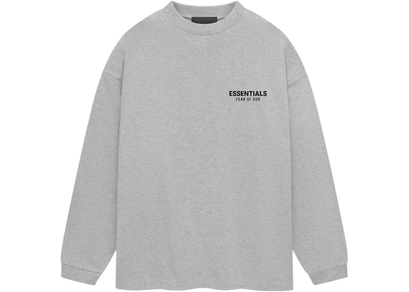 Мужская футболка с длинным рукавом Fear of God Essentials T-Shirt, Light Heather Gray