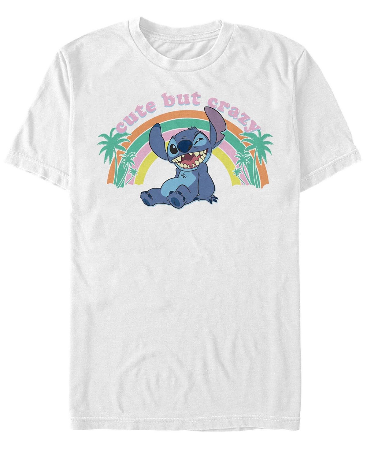 

Мужская футболка с коротким рукавом lilo stitch kawaii stitch Fifth Sun, белый