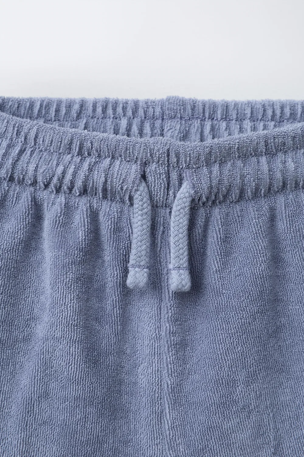 Комплект из махровой рубашки-поло и шорт-бермуд ZARA, Mid-Blue — фото 4