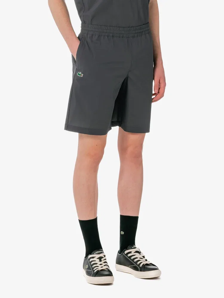 Шорты теннисные Woven Setup LACOSTE, Grey — фото 2