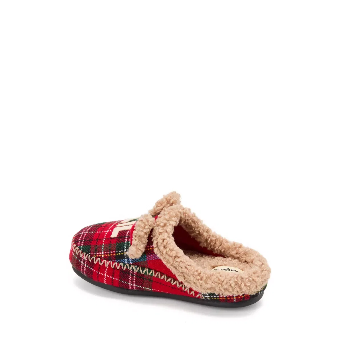 Детские тапочки-клоги с принтом Lil Bear Clog Dearfoams, Plaid — фото 3