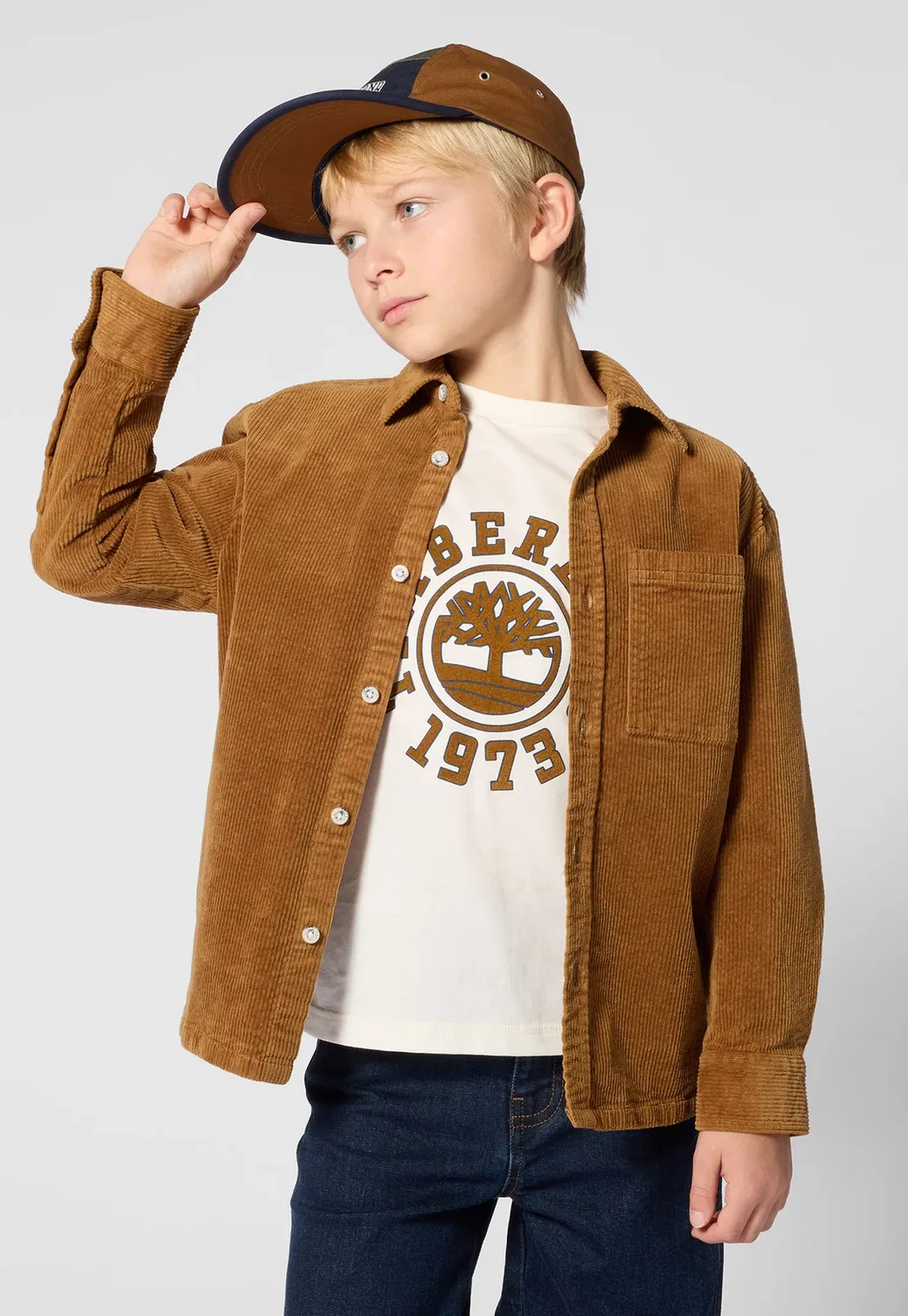 Сорочка manches longues - рубашка Timberland, Chesnut — фото 2