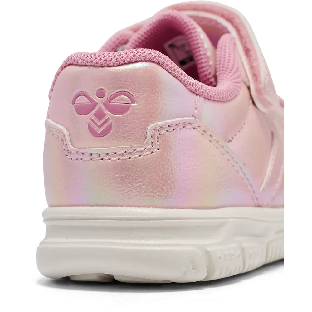 Детские кроссовки для девочек с металлическим верхом Crosslite Metallic 2.0 Hummel, Pink — фото 3