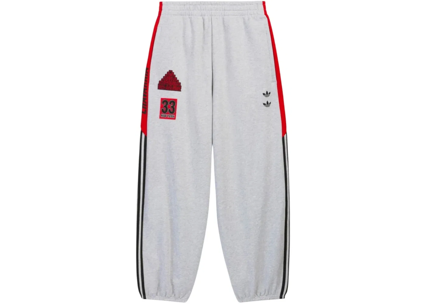 Мужские спортивные штаны с принтом Adidas x Willy Chavarria NY Sweatpant Adidas, Light Grey Heather