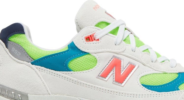 Кроссовки New Balance 992 Made in USA 'White Neon', белый — фото 3