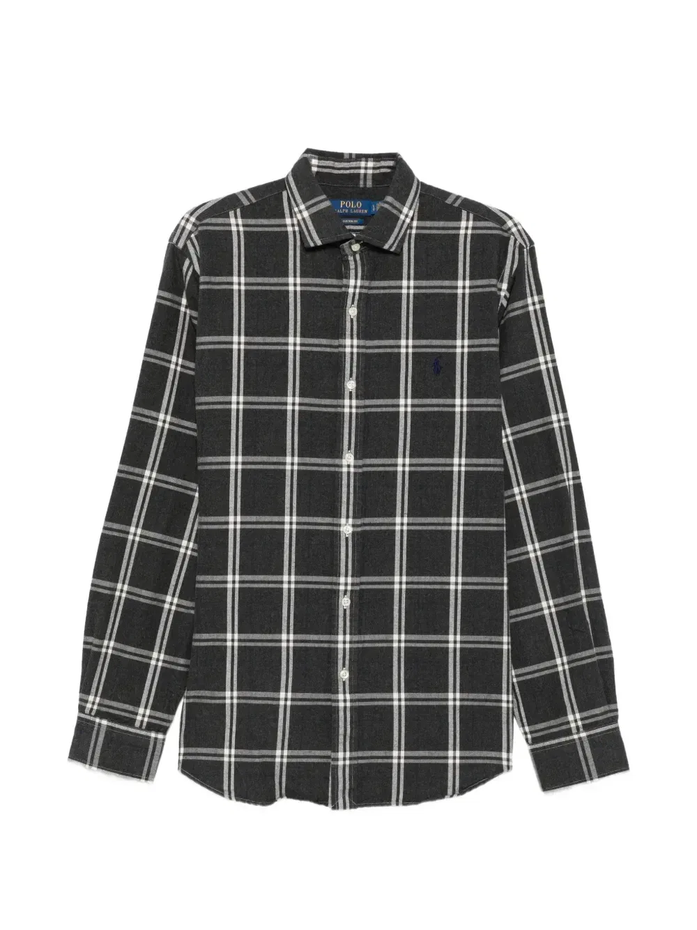 Рубашка из хлопка в клетку POLO RALPH LAUREN, серый