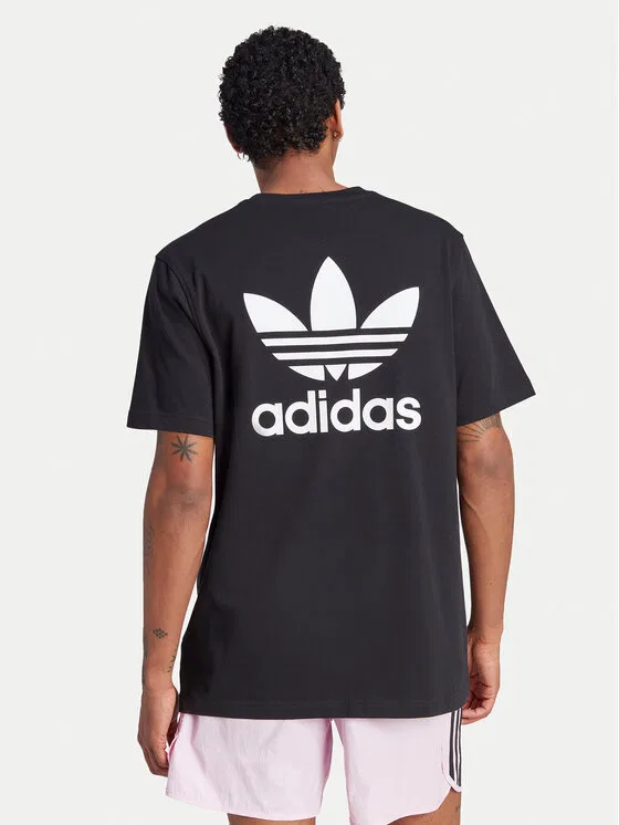 Футболка loose fit adicolor Classics Trefoil Adidas, черный — фото 3