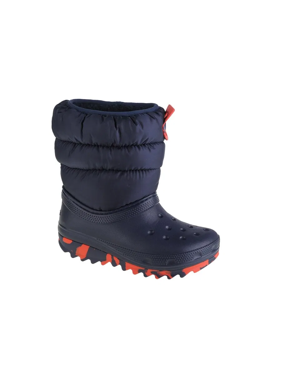 Снежные ботинки Crocs 'Classic Neo' темно-синего цвета