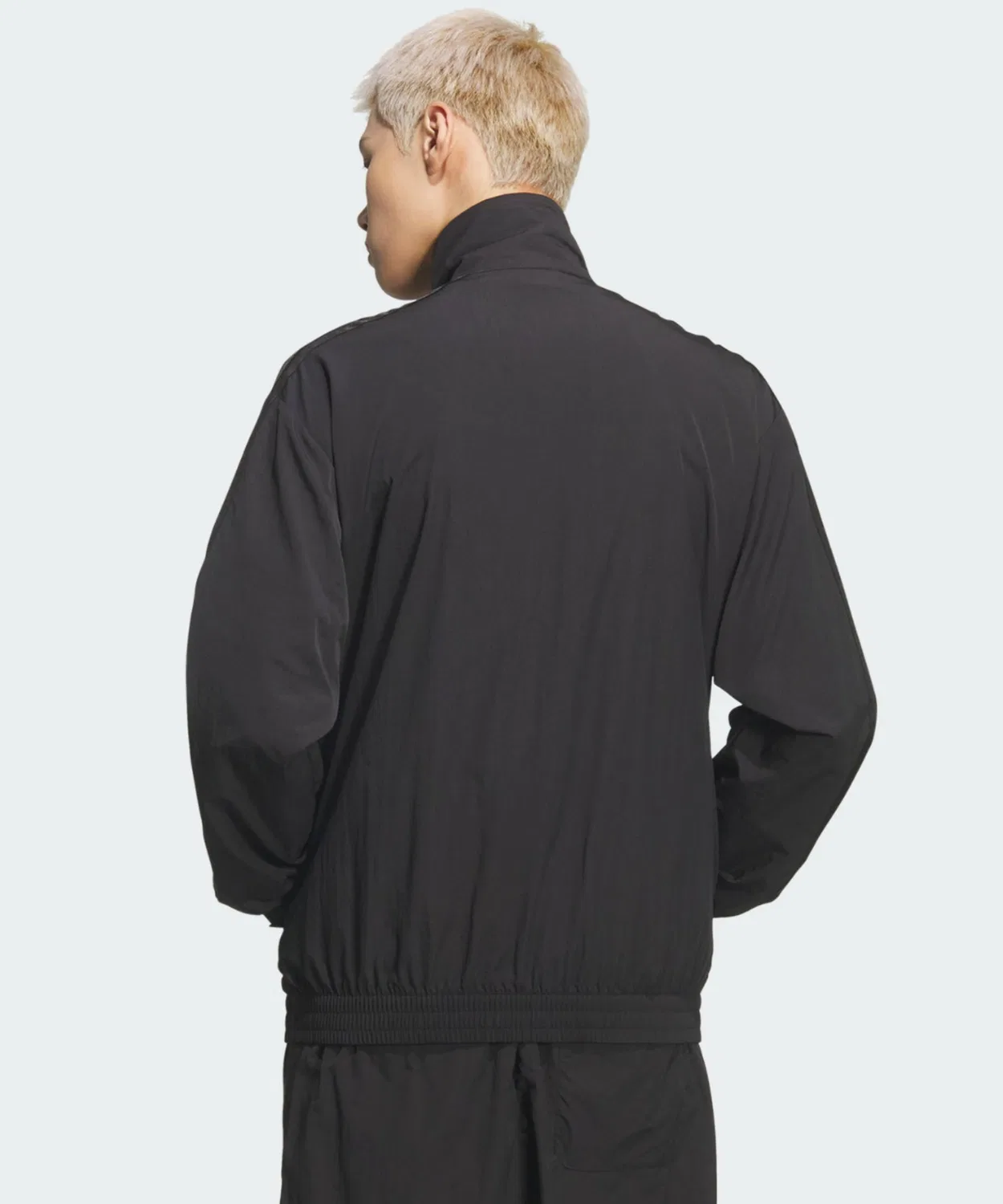Мужская куртка-трактор с воротником-стойкой, свободного кроя Adidas, Black/Black — фото 2