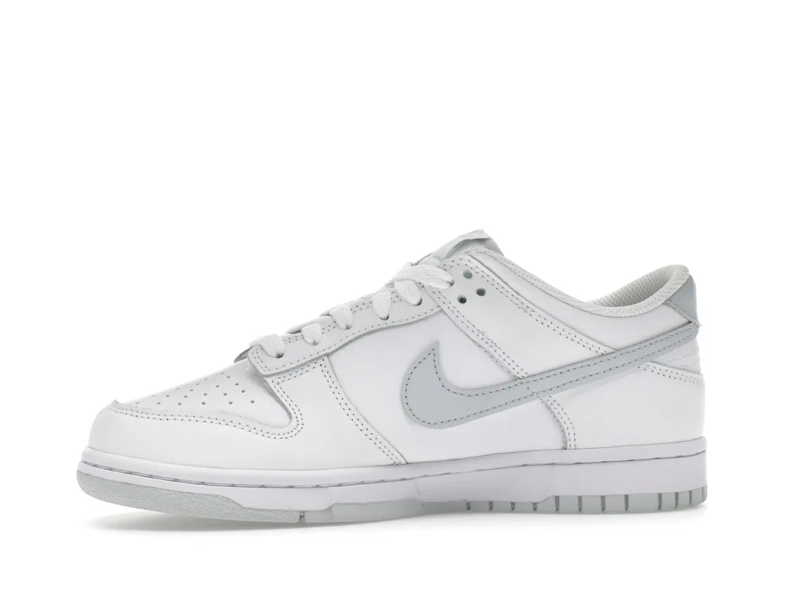Детские кроссовки с перфорированным носком Nike Dunk Low Nike, White White Pure Platinum — фото 3
