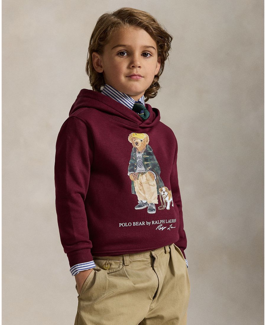 

Детская флисовая толстовка Polo Bear для малышей и маленьких мальчиков Polo Ralph Lauren, Wine