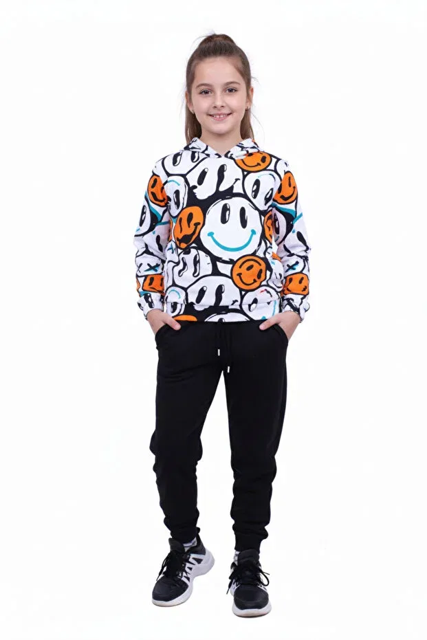 Детский комплект спортивного костюма с принтом Fyk Kids, Orange