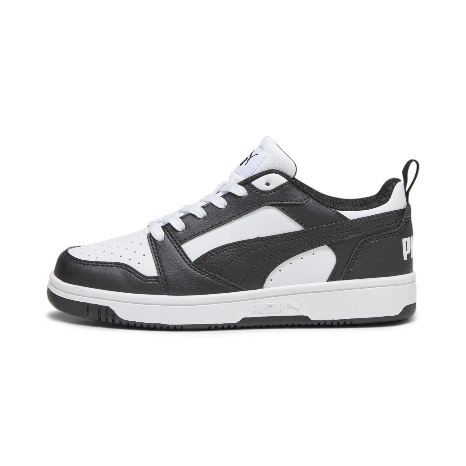 Детские ретро-кроссовки Rebound V6 Low PUMA, White Black — фото 3